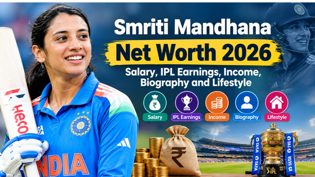 Smriti Mandhana Net Worth 2026: Salary, Earnings, Income and Financial Details
