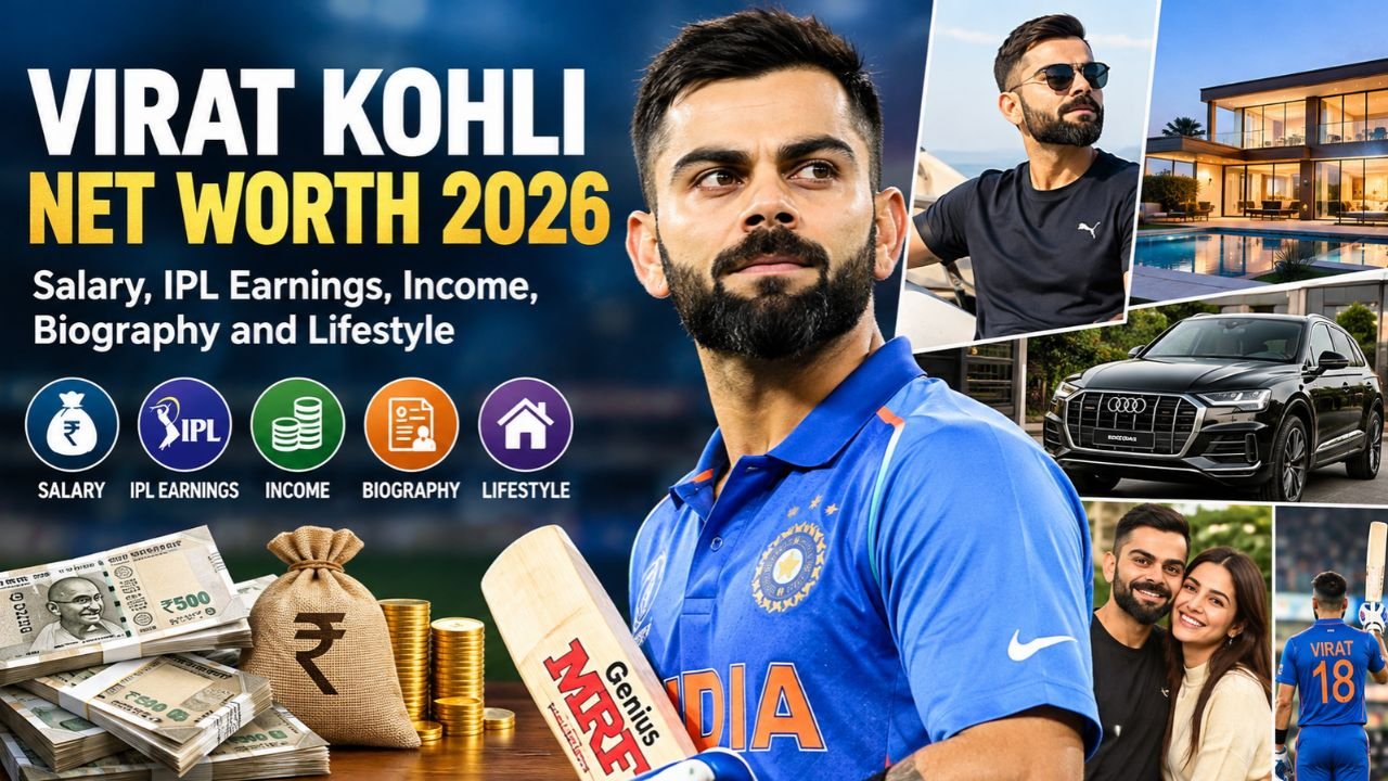 Virat Kohli Net Worth 2026: Salary, IPL Earnings, Income, Biography and Lifestyle